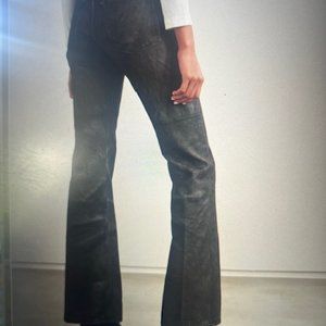 HAIKURE Flora printed mid-rise flared jeans